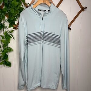 Travis Mathew Blue Blanket Quarter Zip Men’s Golf Pullover. Size Medium
